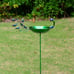 Peacock Decorative Birdbath for Outside Garden Yard, 43.3” Metal Bird Bath