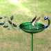 Peacock Decorative Birdbath for Outside Garden Yard, 43.3” Metal Bird Bath