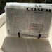 Coach Corner Zip Wristlet In Signature Canvas With Cherry Print Wallet Bag Purse