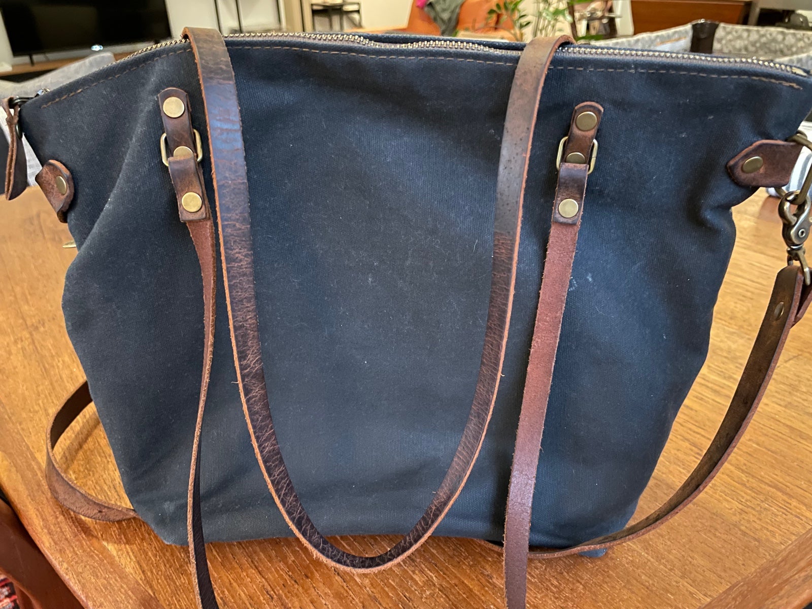 Handmade Waxed Canvas Tote bag