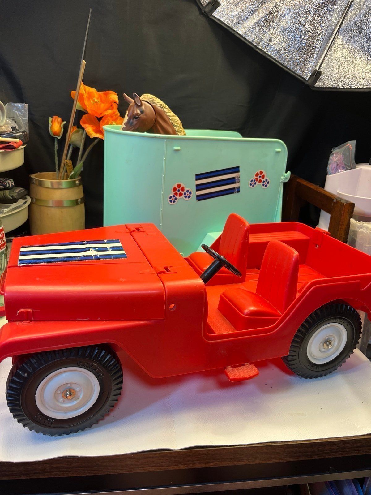 Vintage Horse & Trailer