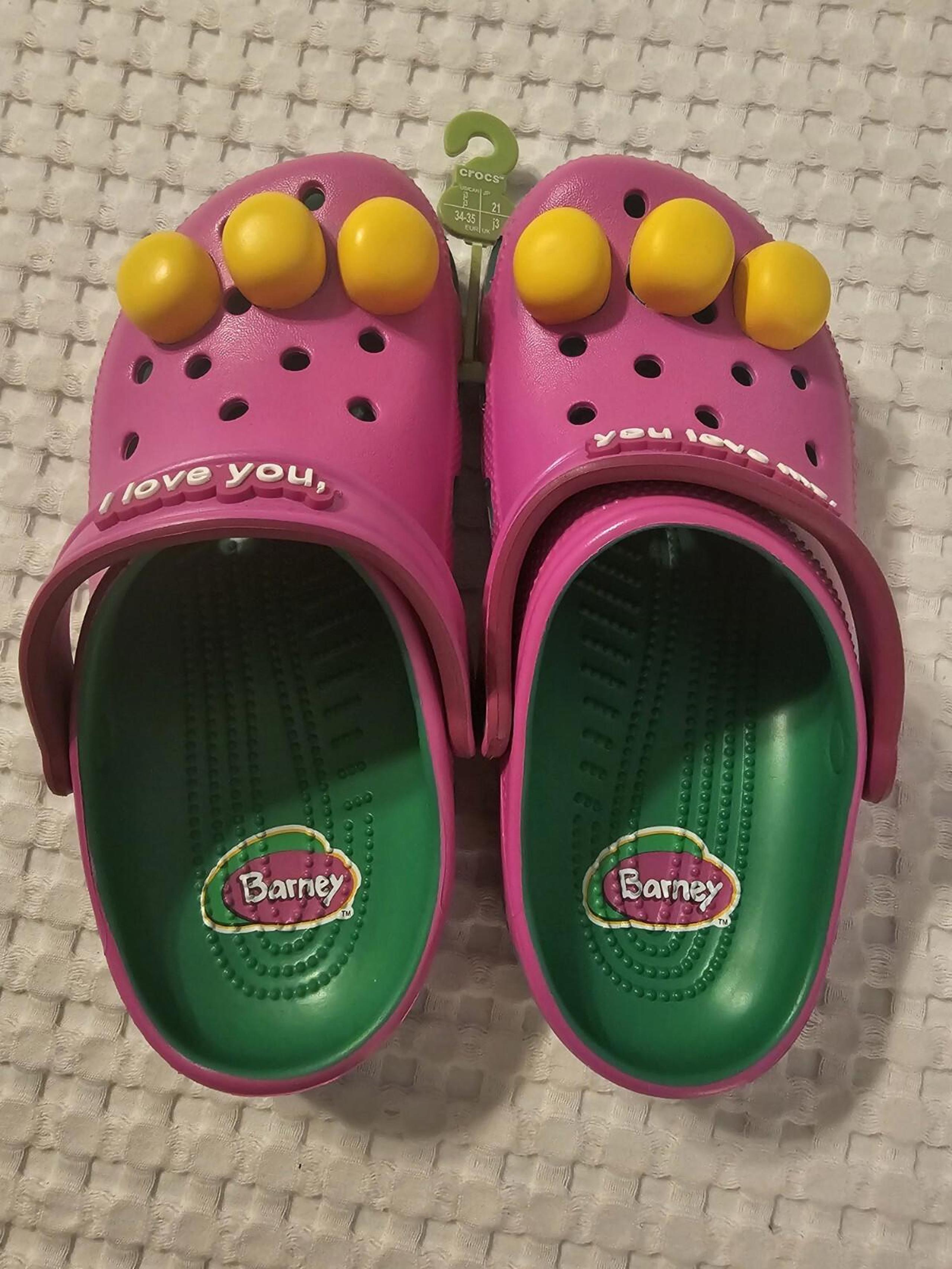 Crocs Barney Classic Clogs Kids Size J3 Shoes Kids Comfort Shoes NWT