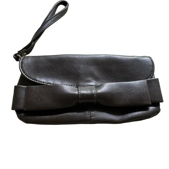 Aldo Brown Bow Clutch/Wristlet‎