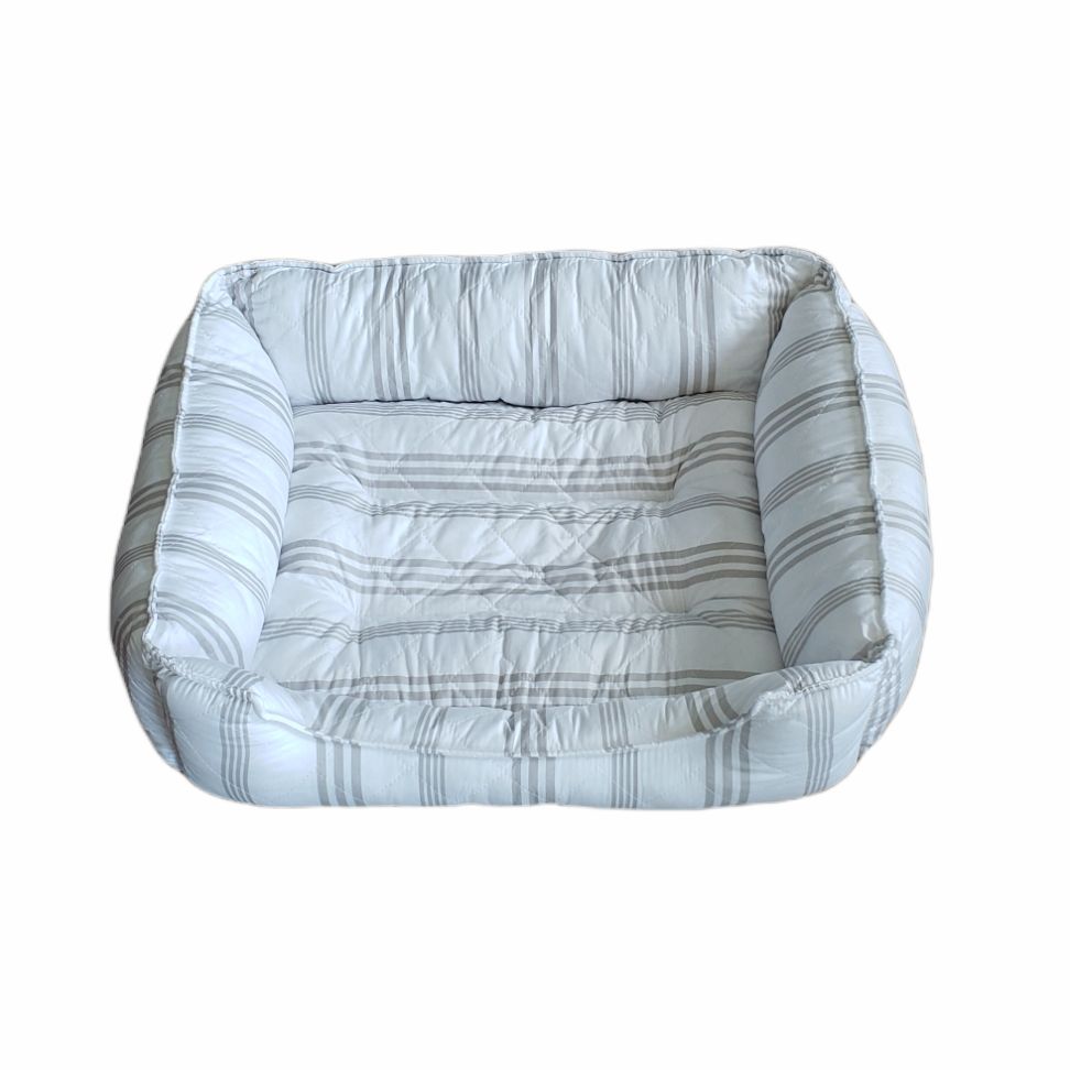 Gray White Animal Pet Bed