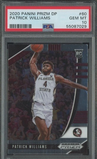 2020 Original PSA 10 Patrick Williams Panini RC Prizm NBA Draft Basketball Card