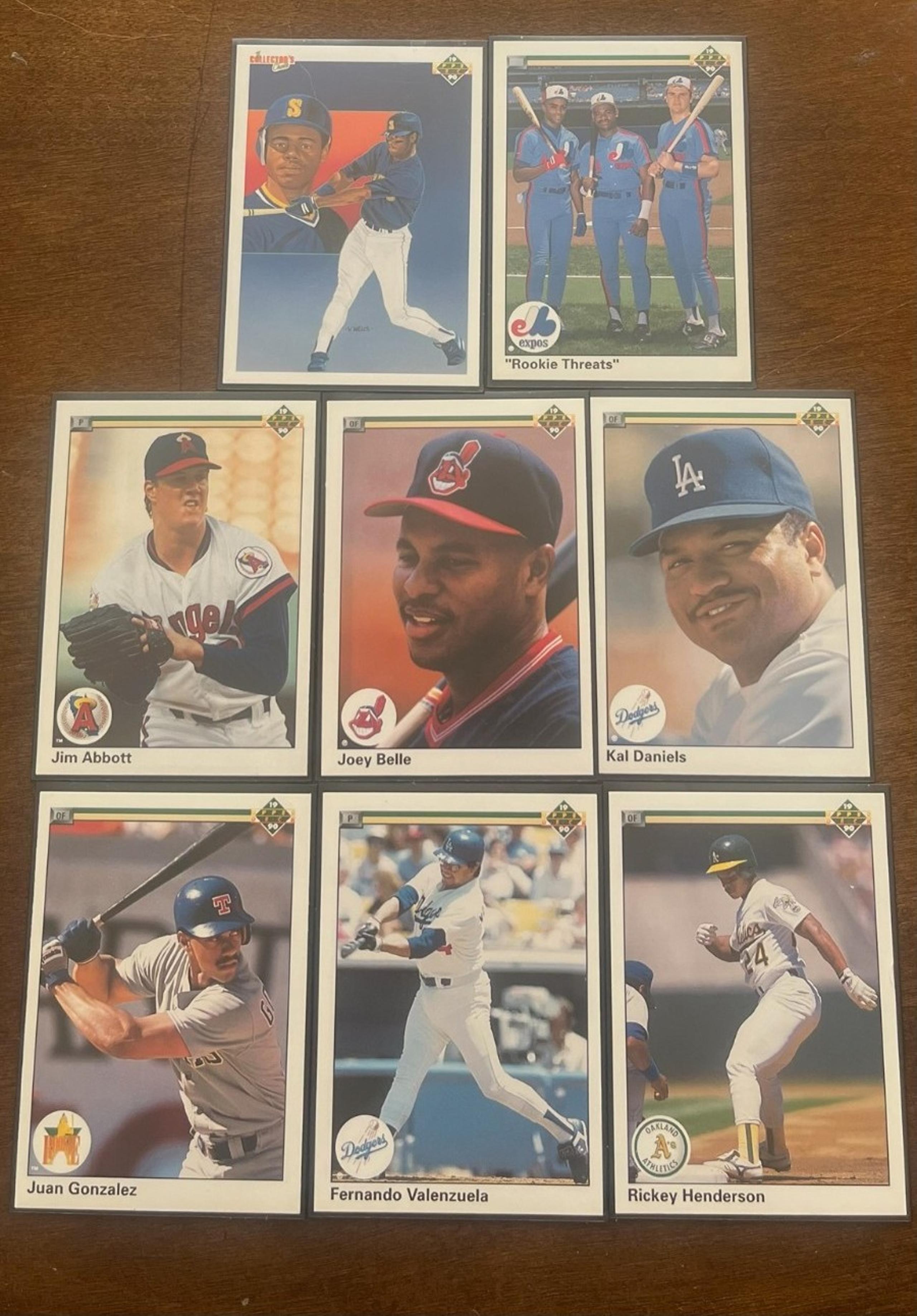1990 Upper Deck Misc. MLB baseball trading cards Rookie Threats card Mint