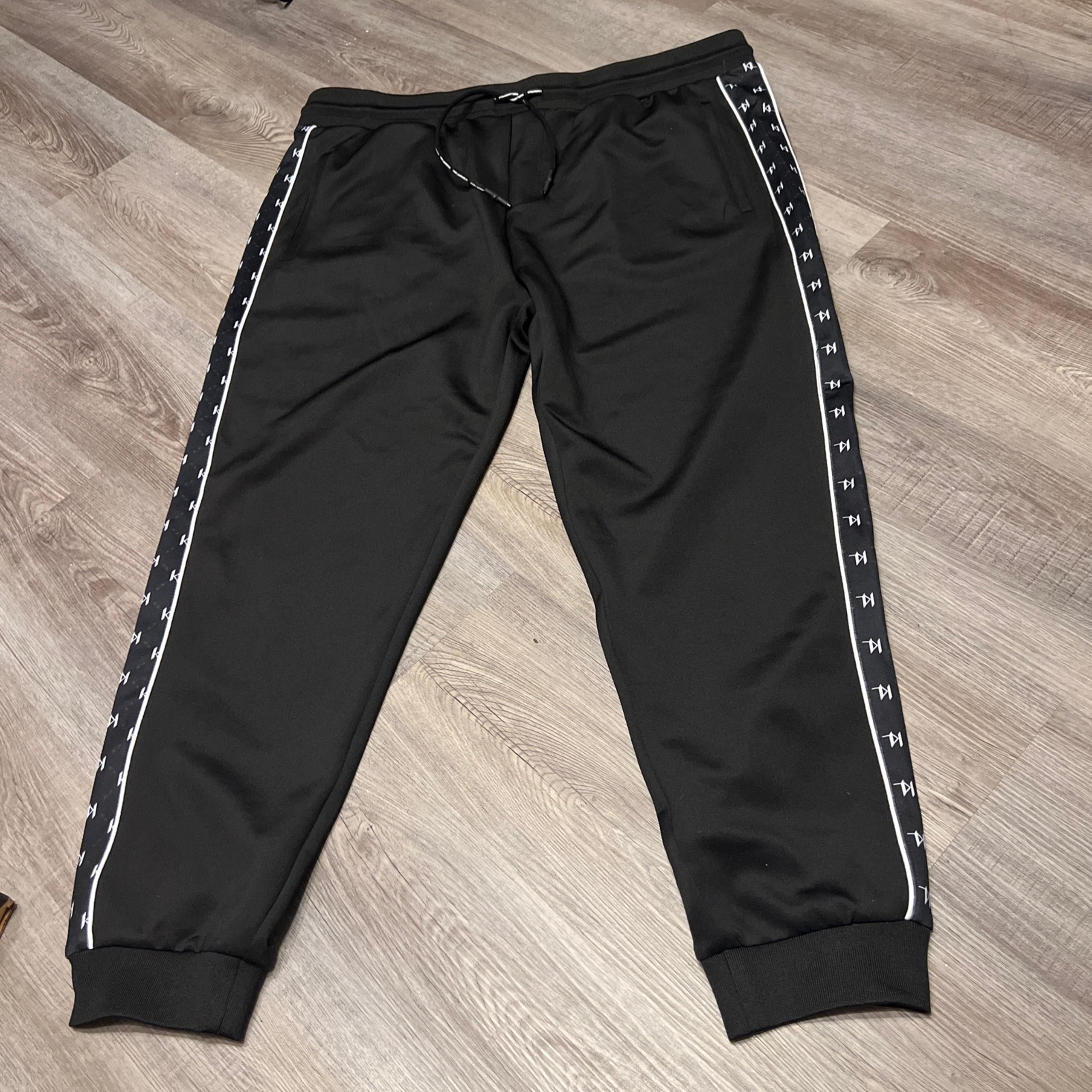 Karl Lagerfeld  Black  Track Pants Men’s Size XLLM1P5449 Polyester