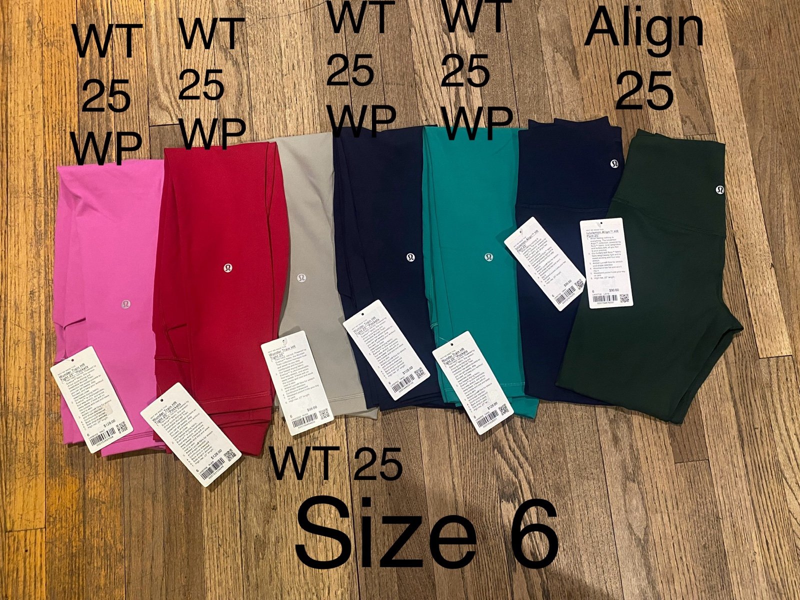 Lululemon leggings size 6