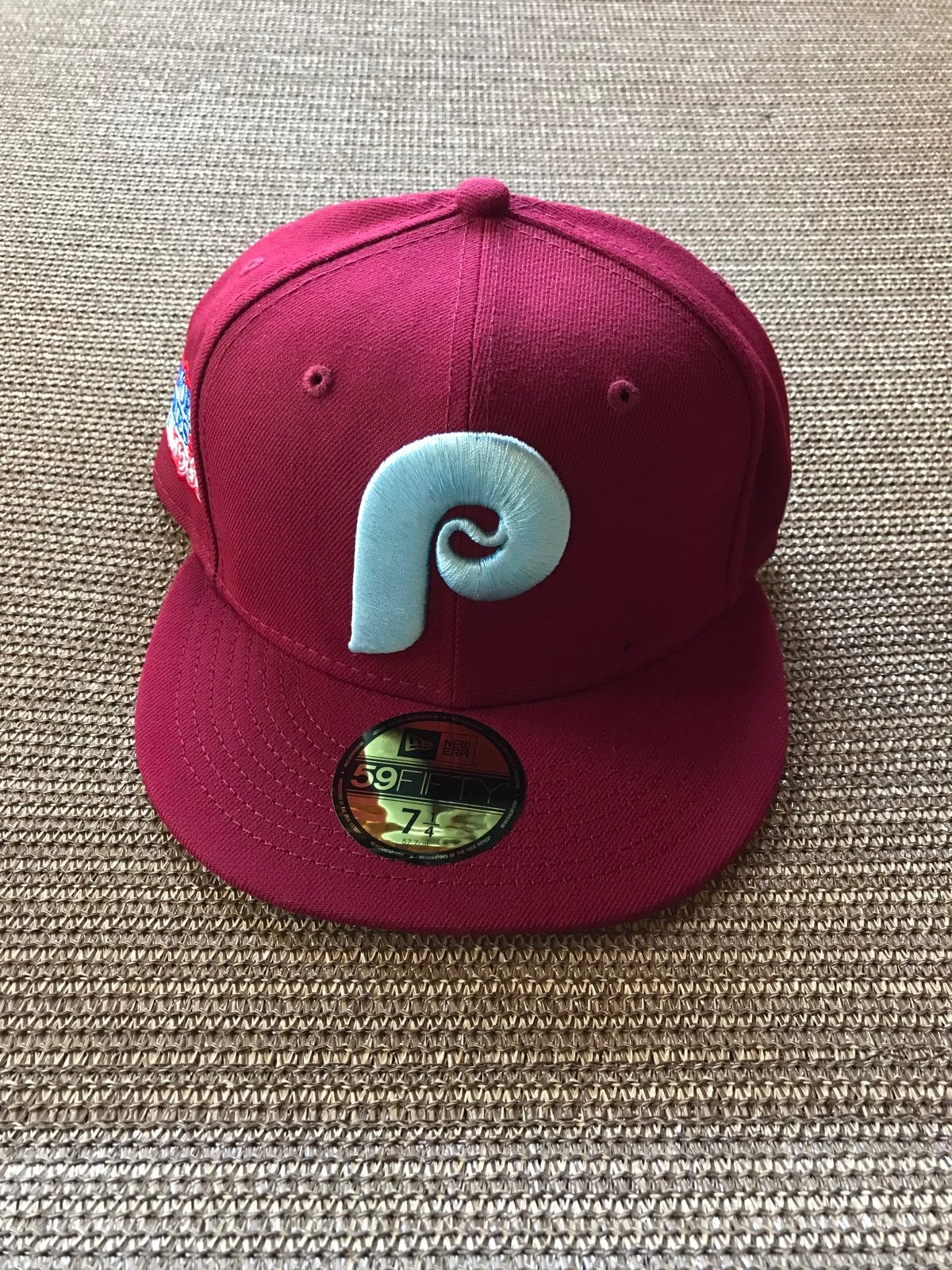 New Era Philadelphia Phillies Fitted Hat Cooperstown 1980 World Series 7 1/4