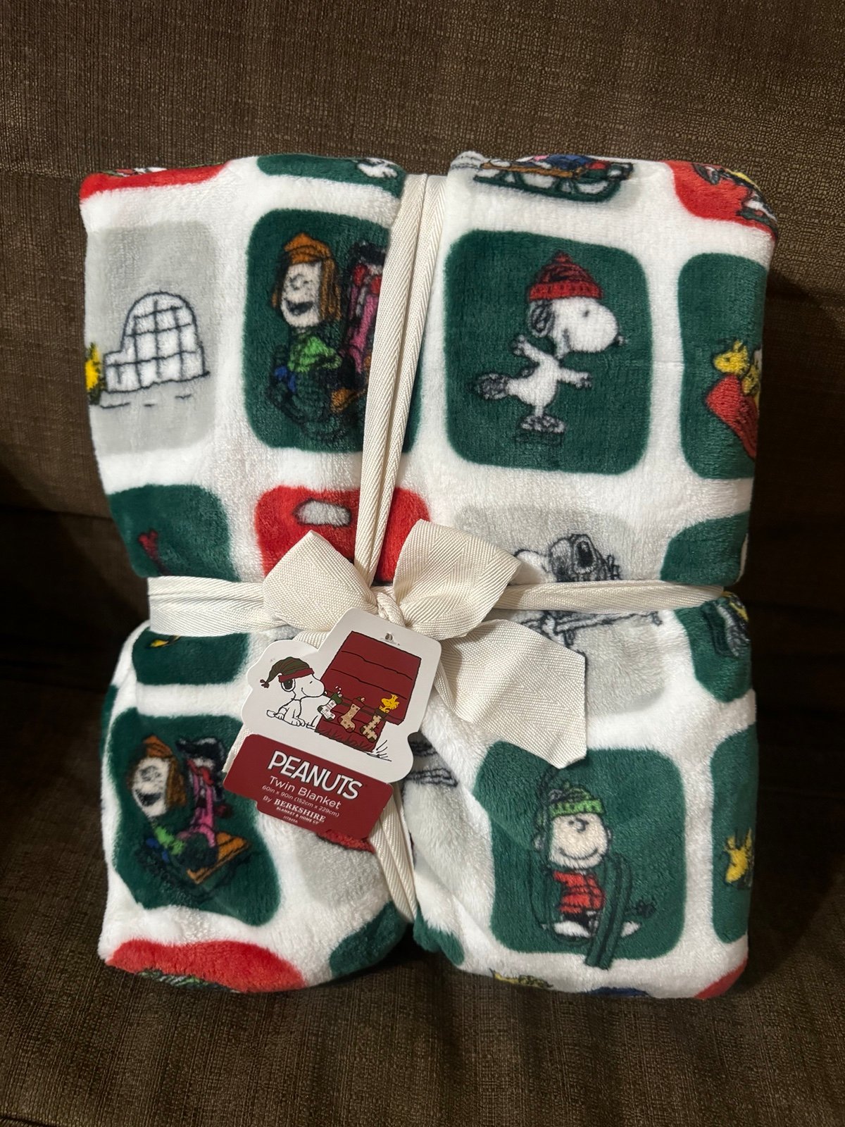 snoopy christmas blanket