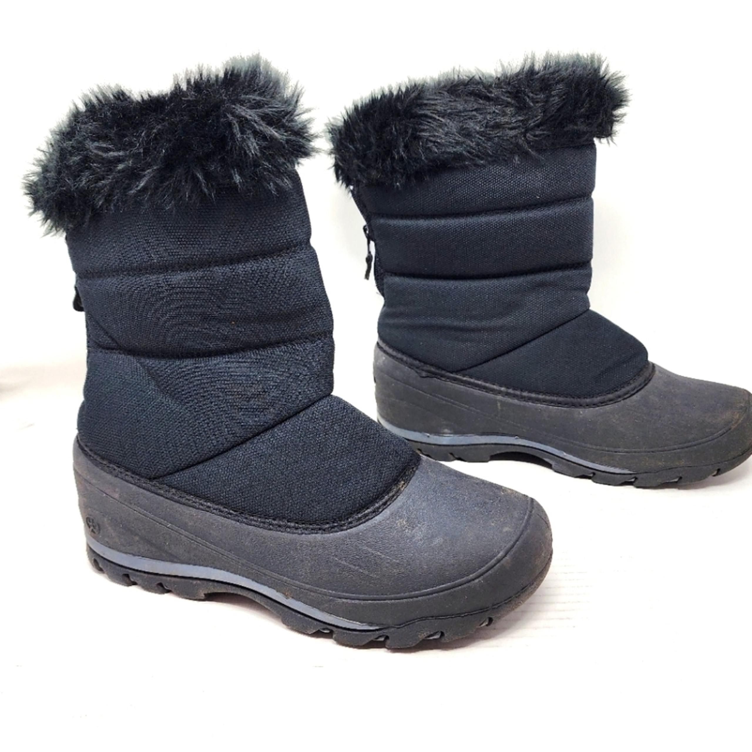 Northside Black Winter Snow Boots 3m Thinsulate Faux Fur Zipper Women's Size 8
