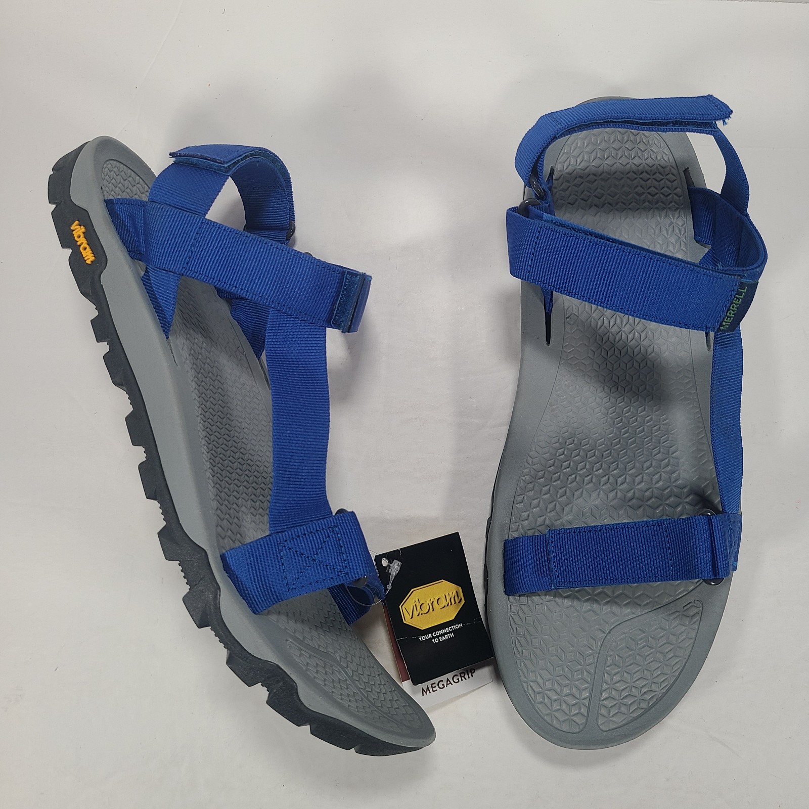 Merrell Breakwater Strap Vibram Sole Sandals Blue Gray Men's Size 13