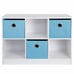 6 Cube Bookcase Sturdy Open Shelves Organizer