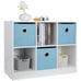 6 Cube Bookcase Sturdy Open Shelves Organizer