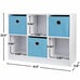 6 Cube Bookcase Sturdy Open Shelves Organizer