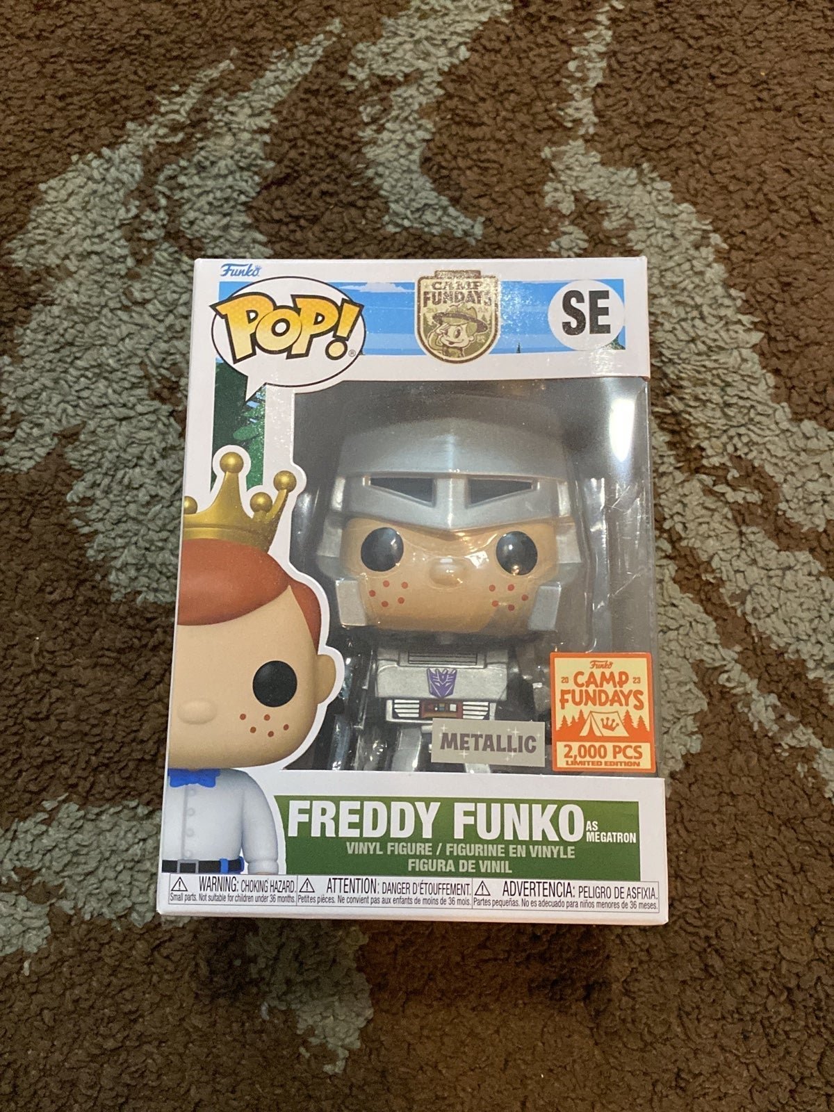 freddy Funko as megatron metallic