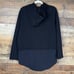 NEW Athleta Gallery Hoodie Top Long Sleeve Drawstring Waist Black Size Large