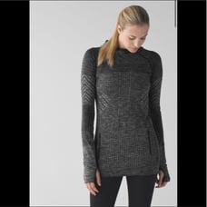 Lululemon Rest Less Hoodie Heathered Black