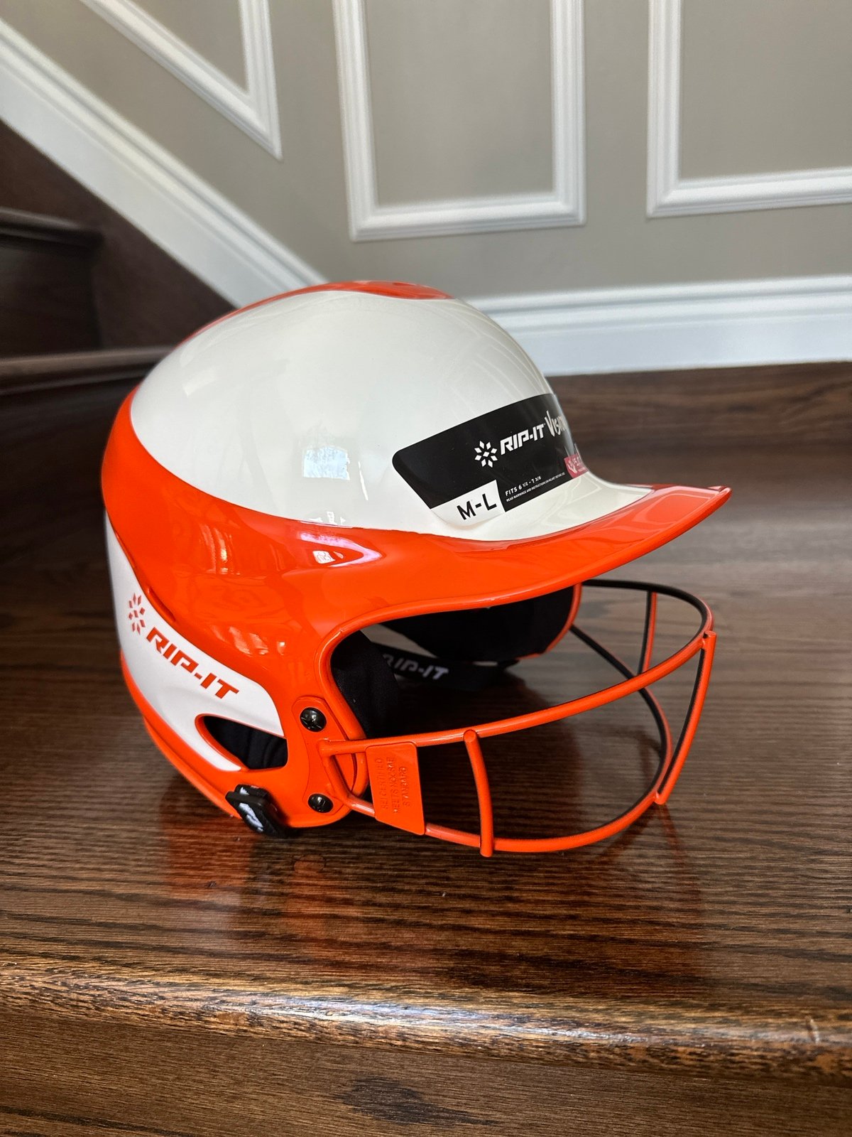 Rip it vision pro orange helmet