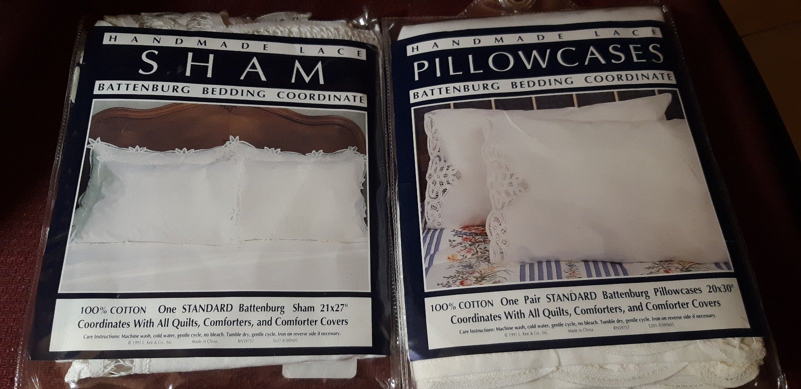 Vintage battengerg pillow cases