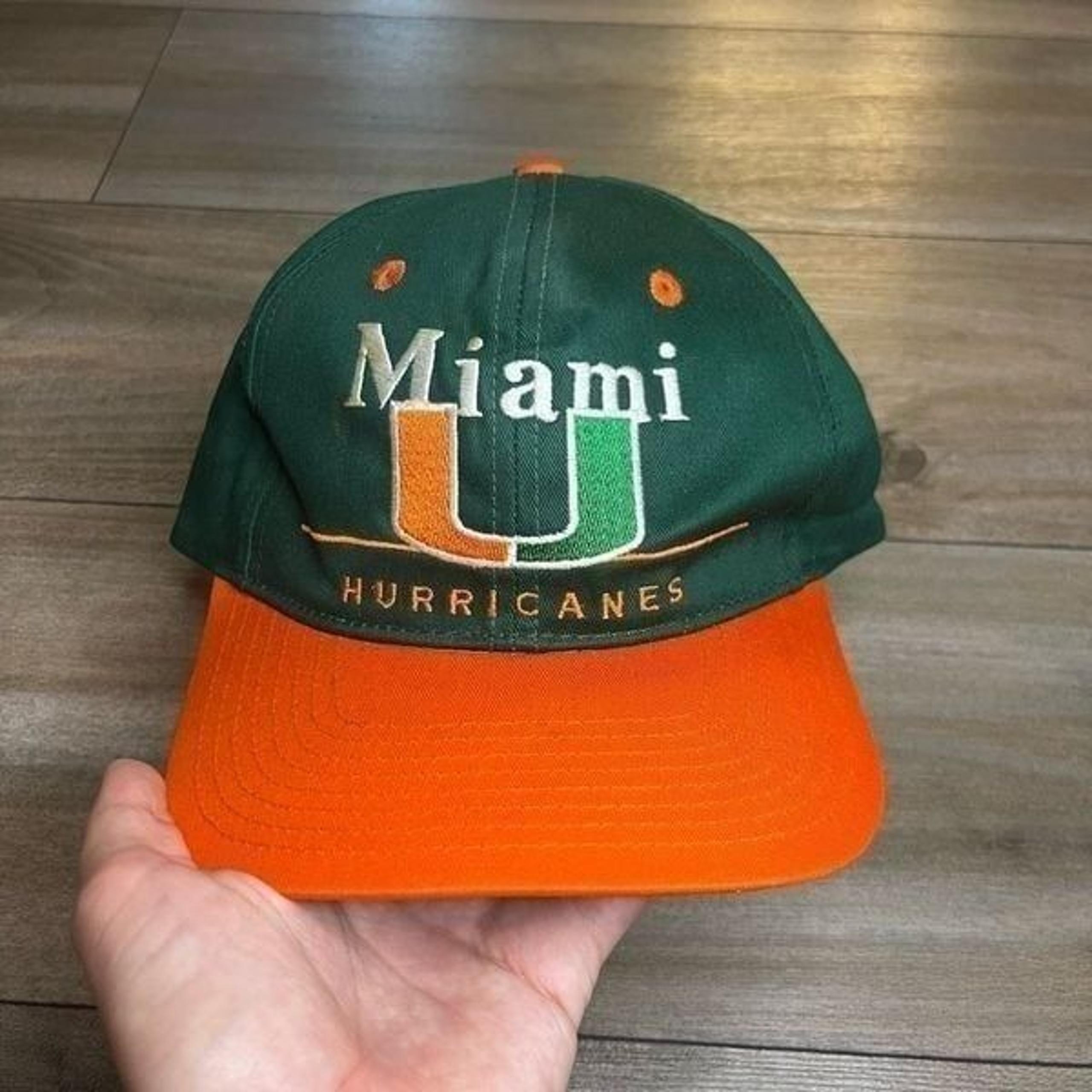 Vintage Miami Hurricanes Green SnapBack Hat
