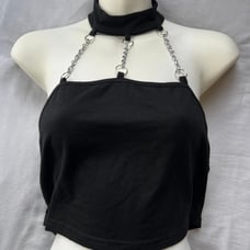 Black halter top