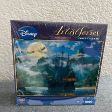 Disney Limited Editions James Coleman Moonrise Over Pirates Cove 1000 Pcs Puzzle