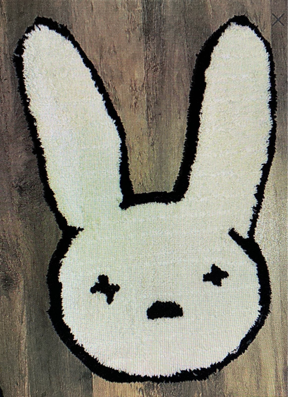Fan Art Bad Bunny Tufted Rug