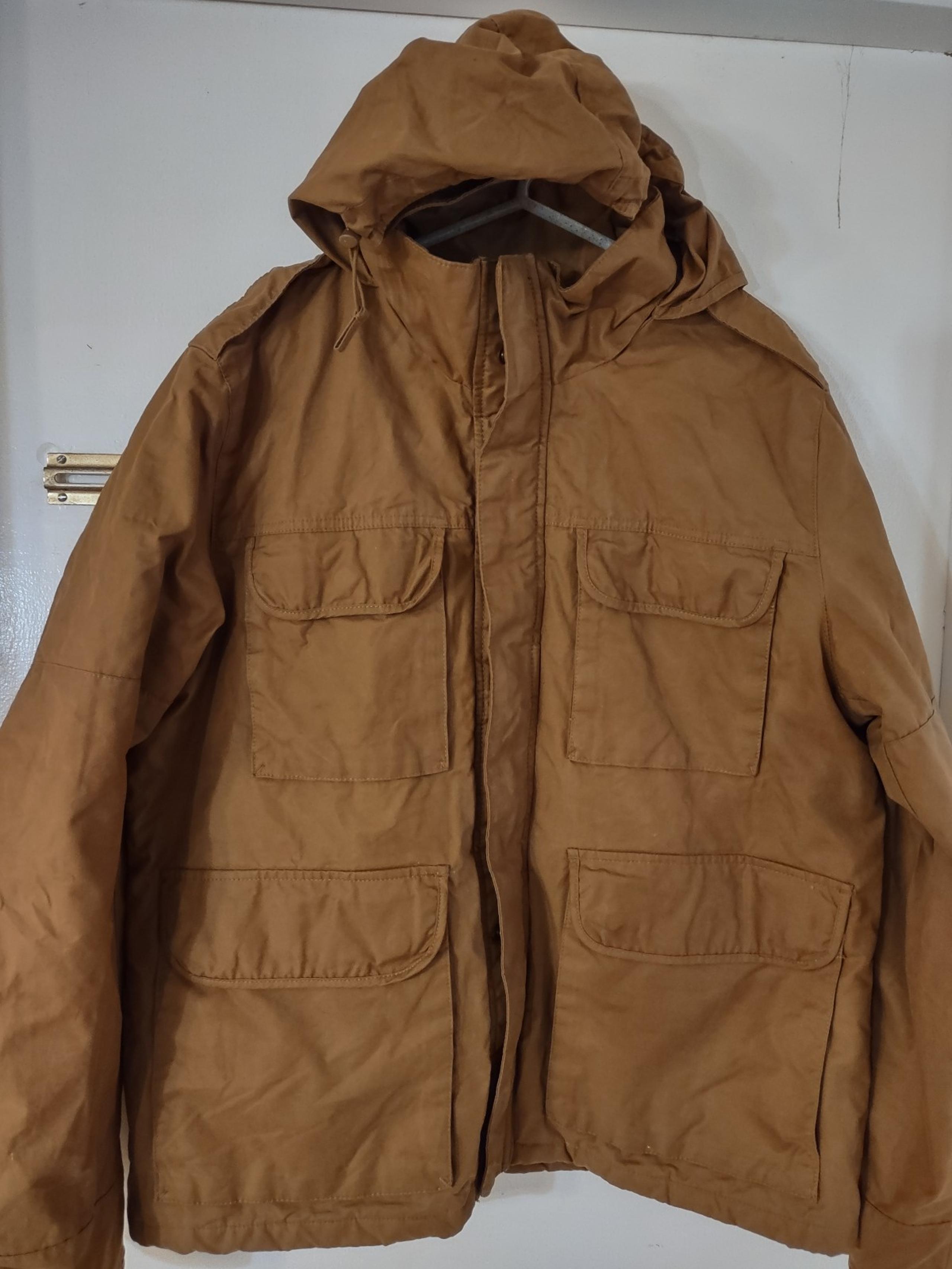 Gap men/women Olive( light brown)  military jacket w/ thick warmth lining