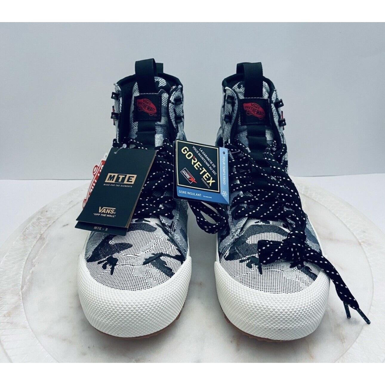 Vans Sk8-Hi Gore-Tex MTE-3 Men's Boots Arctic Camo US Mens Size 8 Womens 9.5