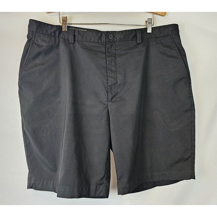Cutter & Buck Men's Shorts Size 42 Black Casual Chinos Flat Front Shorts