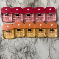 b pure hand sanitizer 5 salted caramel and 5 caramel apple