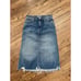 MOTHER The Swooner Straight A Chew Midi Skirt Cowboys Don't Cry Size 26