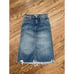 MOTHER The Swooner Straight A Chew Midi Skirt Cowboys Don't Cry Size 26