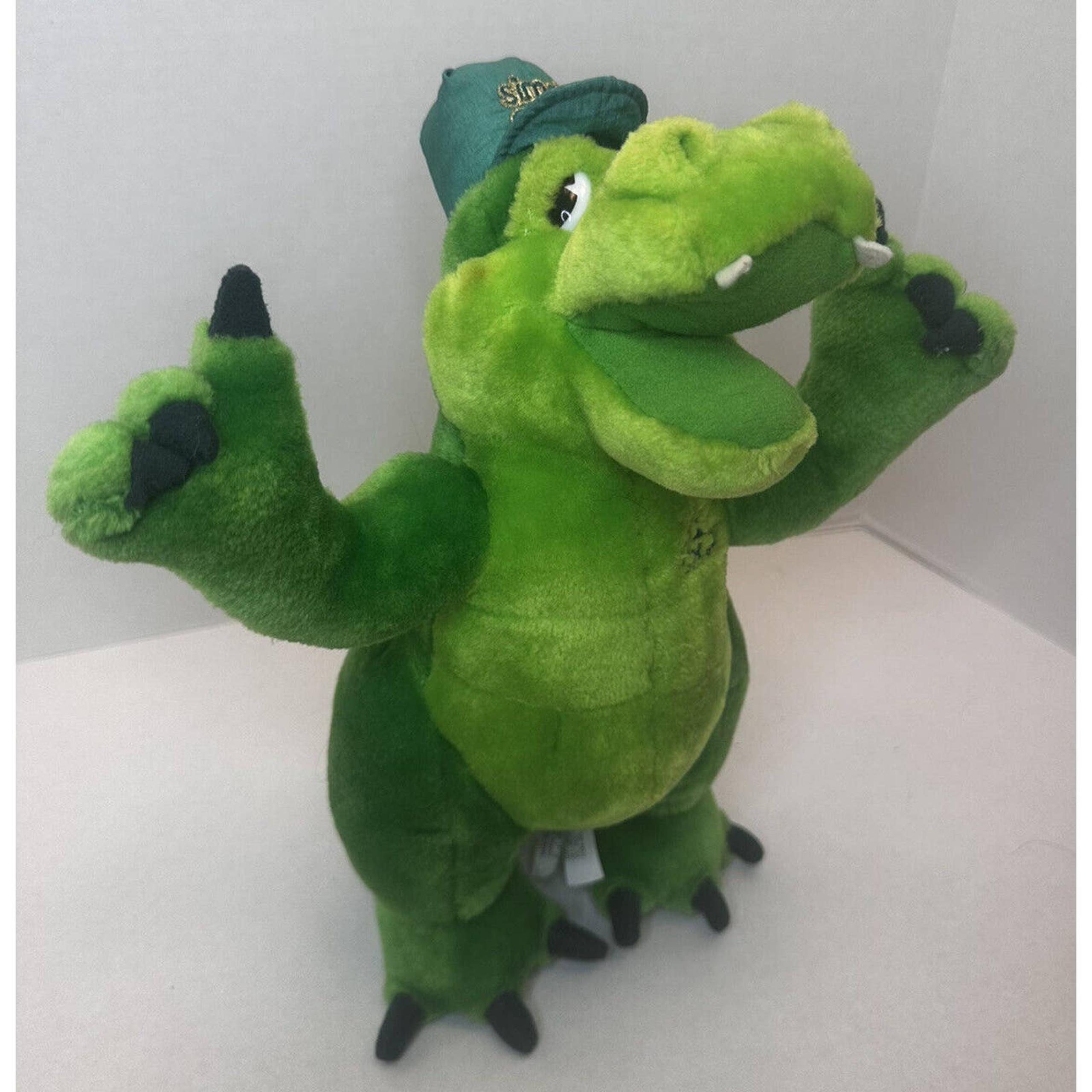 Vintage 1995 Egbar Promo Alligator Crocodile Plush Stuffed Animal - Simple Green