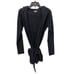 Hard Tail Forever Tie Waist Hooded Cardigan Women Small Long Sleeve Black Fleece