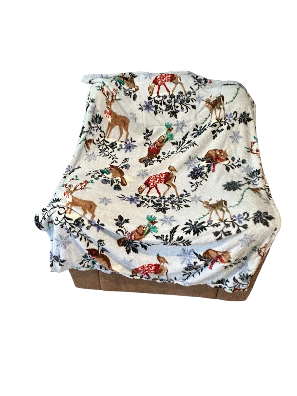 NWT NEW Vera Bradley Fleece Plush Holiday Throw 60 x 45 MERRY MISCHIEF Snow Day
