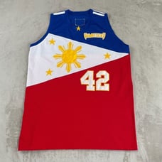 Phillipines GameCocks Basketball Jersey Men 2XL Multi #42 Sun Logo National RARE