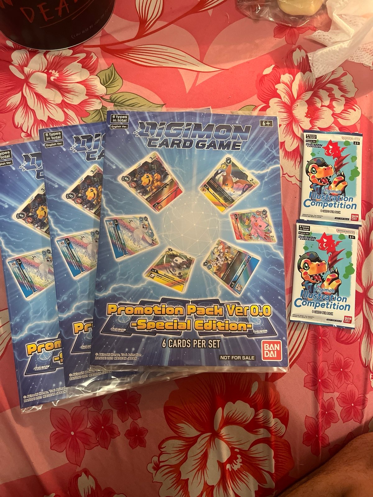 Digimon promotion pack ver0.0 and illustration competition packs