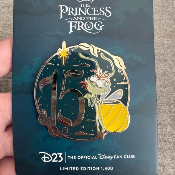 D23 Event The Princess And The Frog Ray 15th Anniversary LE 1400 Disney Pin