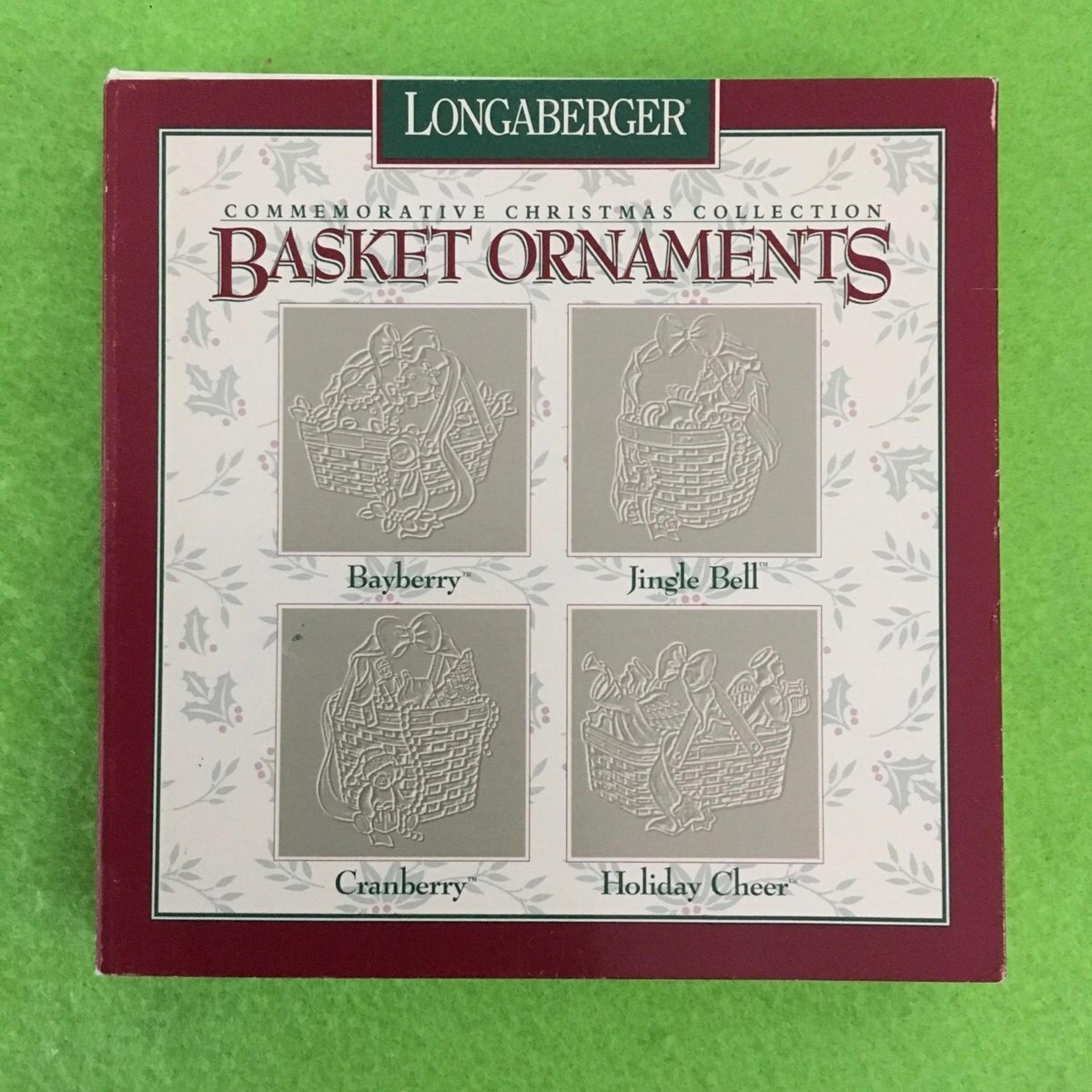 Longaberger Pewter Basket Ornaments