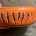 Vintage 1960's, Wood Nut Bowl with Nutcracker Utensil Set.
