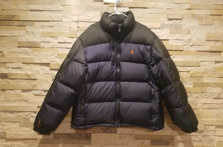 ralph lauren blue puffer jacket