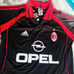 Ac Milan 2002/03 Vintage Soccer Jersey Adidas Retro football shirt Size M Black