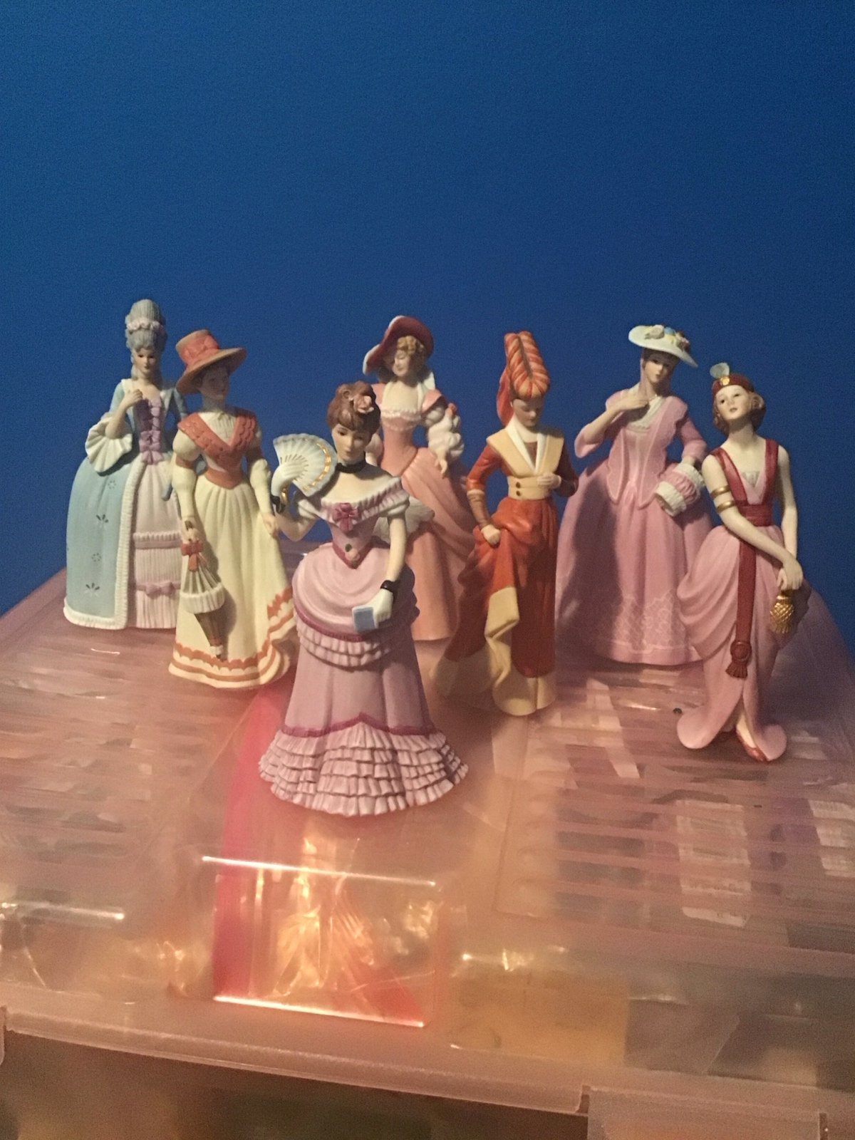 Lenox limited editions collection of 7 great Fashions of History figurines
