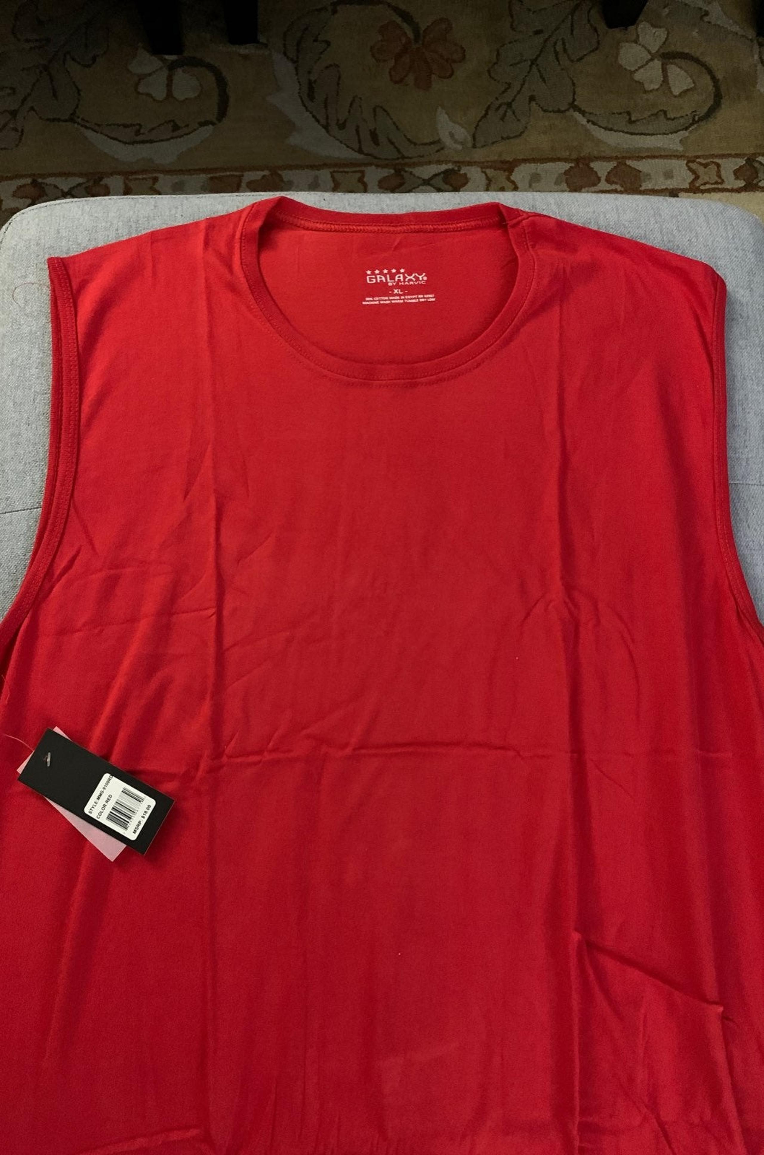 Galaxy Men's Red XL Tank Top