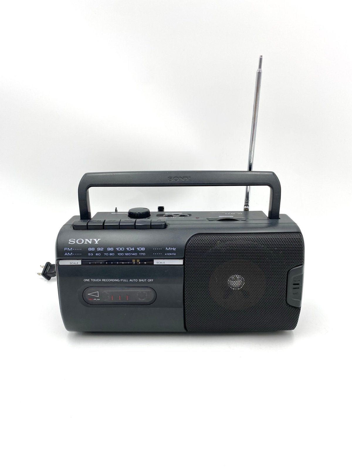 Vintage Retro SONY CFM-10 AM/FM Radio Cassette-Corder Cassette Player-WORKS