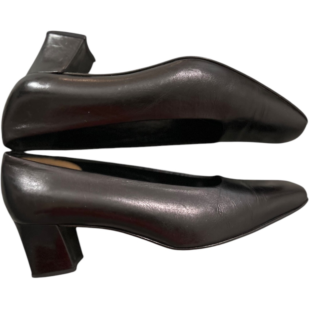 EUC Vintage 80’s Italian Made Amalfi Low 2” Heel Brown Leather Pumps Size 7.5