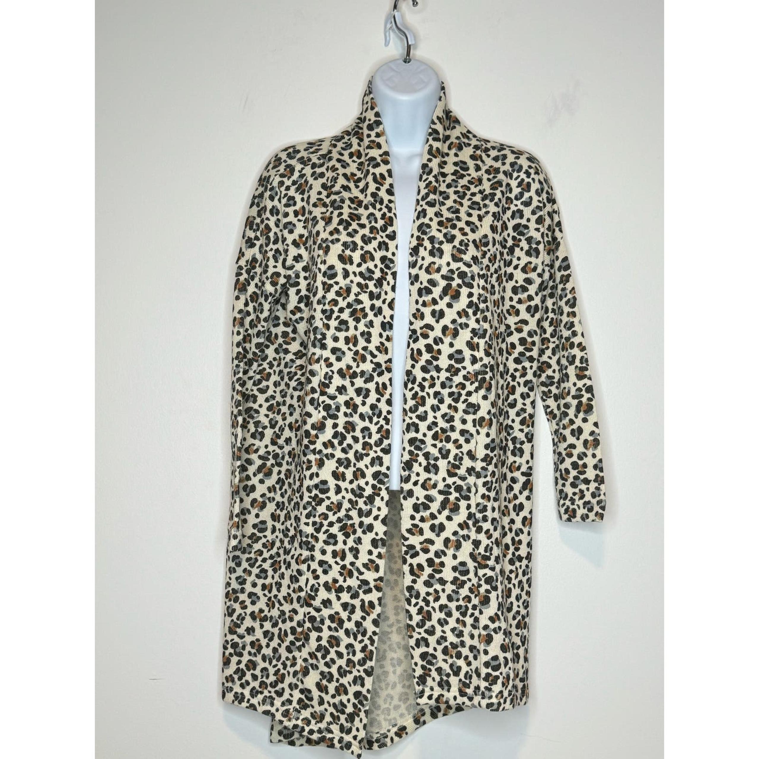 Mink Pink Animal Print Longline Cardigan