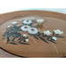 Westland Co Plastic MCM Painted Floral Sectional Serving Dish Made In Japan